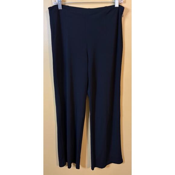 Talbots Women's Black Side Zip Wide Leg Dress Pants Petite Size Small - Picture 1 of 8